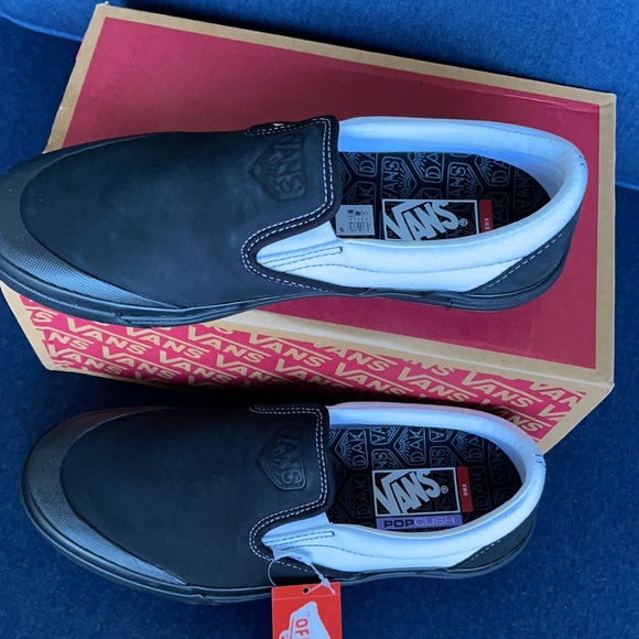 Vans WMNS BMX Slip-On Dak Black/White Sneakers - Picture 4 of 16